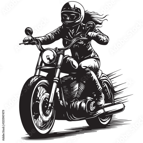 biker on motorcycle