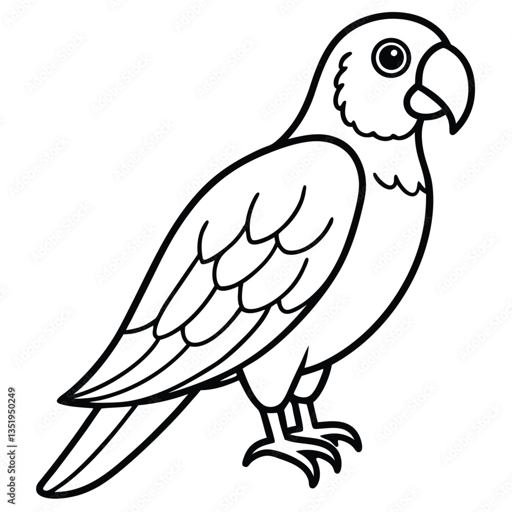 Parrot isolated on white background Parrot isolated on white background