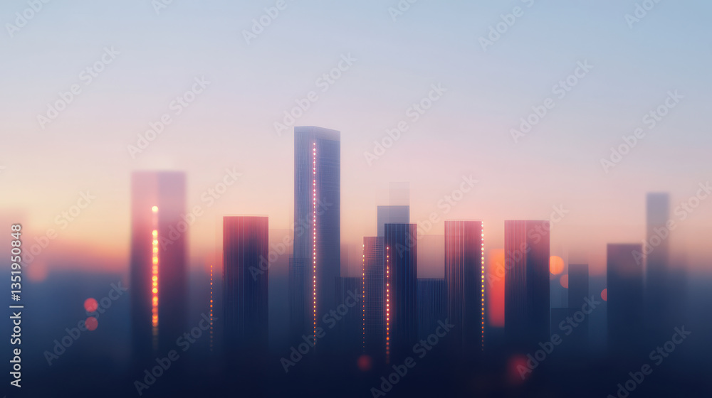Sunset Over the City Sunset Over the City