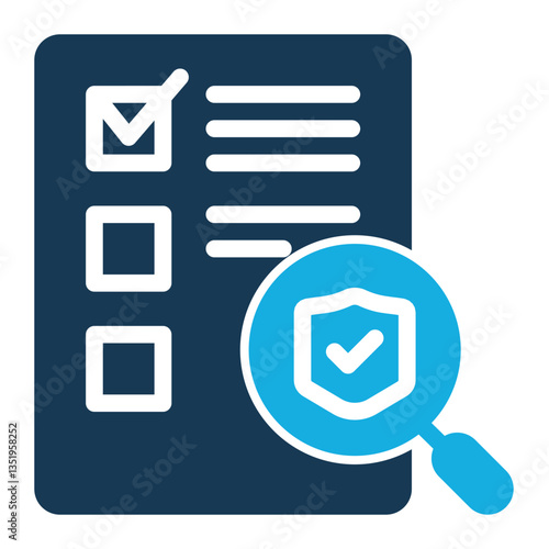 Scrutiny Icon Duo Tone Style for Credibility Pack Icon Themes