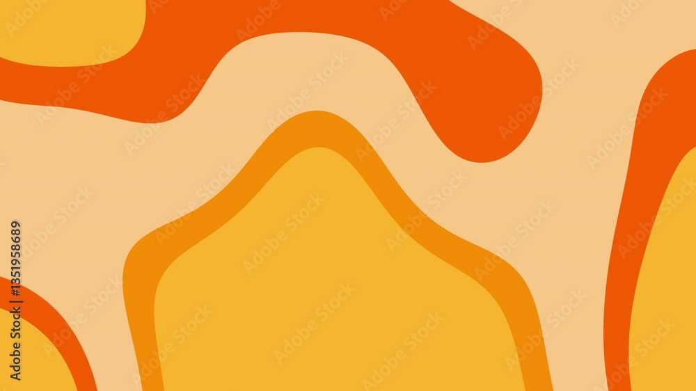 Abstract Orange Yellow Lava Lamp Retro Background Liquid Motion Abstract Orange Yellow Lava Lamp Retro Background Liquid Motion