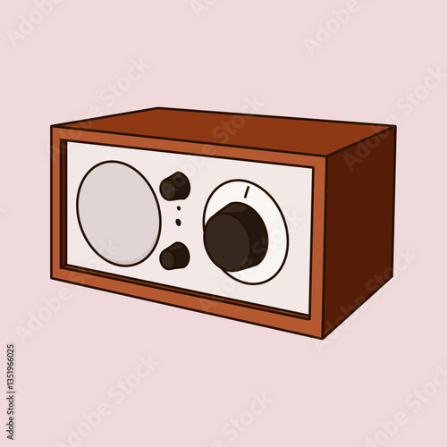 Retro Radio Illustration