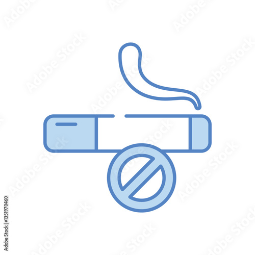 No smoking vector icon stock illustration