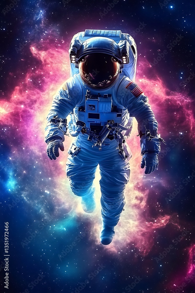 Fototapeta premium Astronaut in Nebula.