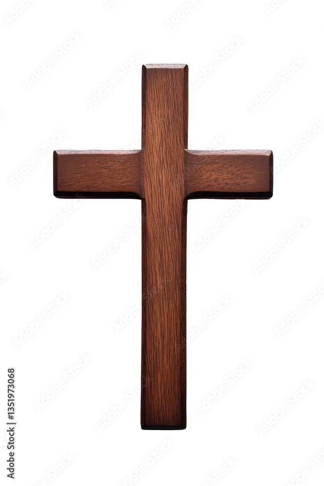 A transparent wooden cross A transparent wooden cross