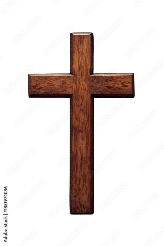 A transparent wooden cross A transparent wooden cross