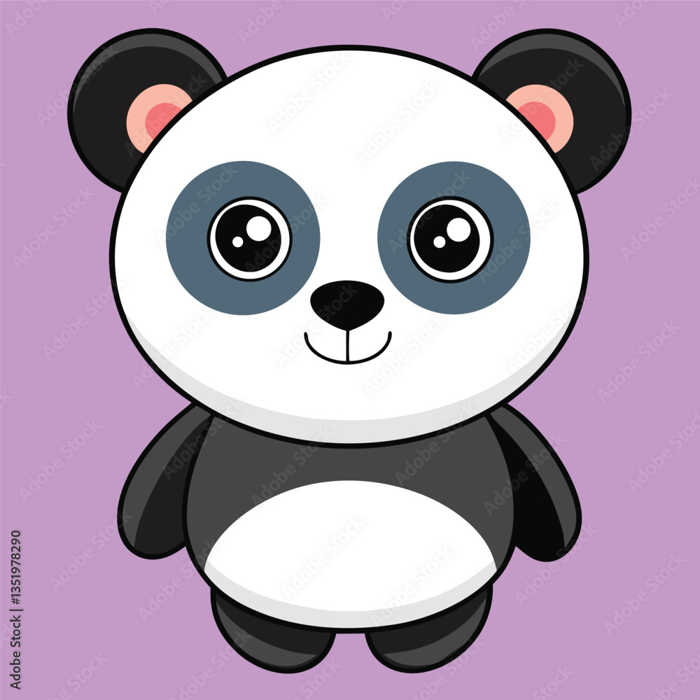 Fototapeta premium vector illustration of panda