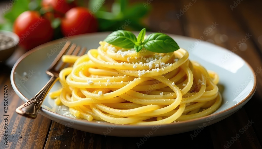 Classic spaghetti carbonara, parmesan, pepper , food, simple Classic spaghetti carbonara, parmesan, pepper , food, simple