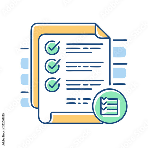 Exam paper icon, symbolizing testing and knowledge assessment