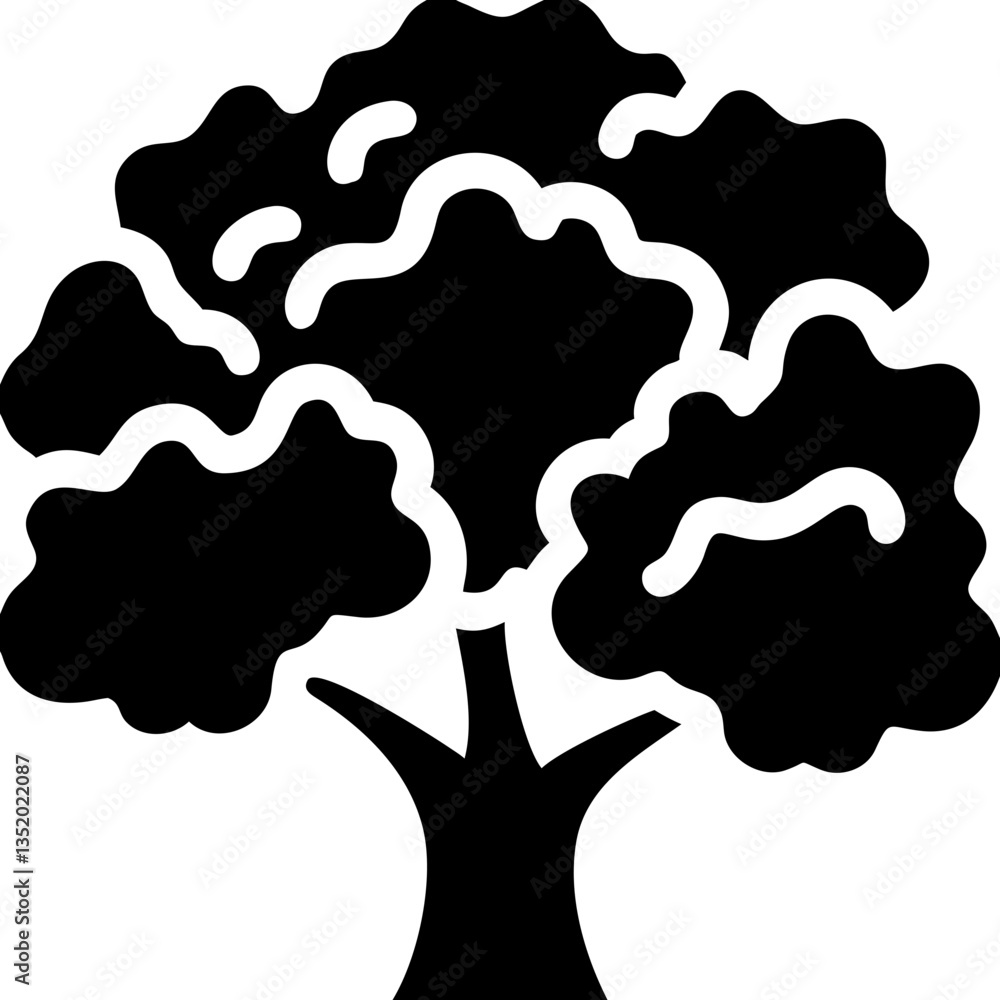 Silhouette Vector Tree for Design Projects and Nature Illustrations Silhouette Vector Tree for Design Projects and Nature Illustrations