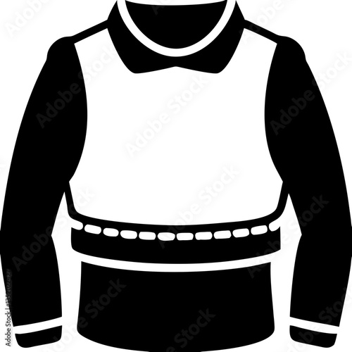 Bulletproof Vest Vector Illustration Protective Gear Concept for Security and Safety
