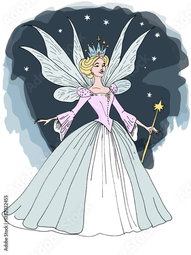 fairy godmother cartoon drawing