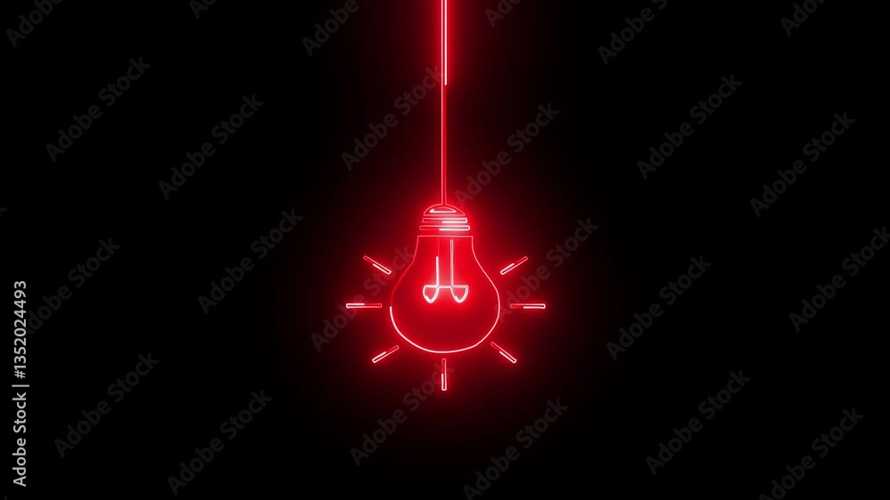 neon light bulbs, Glowing neon lightning bulb icon. glowing red and green, hanging lamps, dark background, minimalist design neon light bulbs, Glowing neon lightning bulb icon. glowing red and green, hanging lamps, dark background, minimalist design