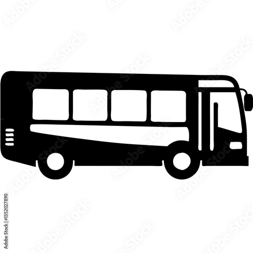 Bus Illustration for Travel and Transport Design Projects