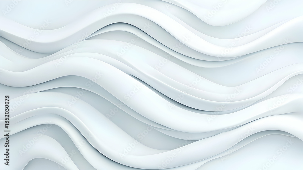 Obraz premium Abstract white wave background texture for design