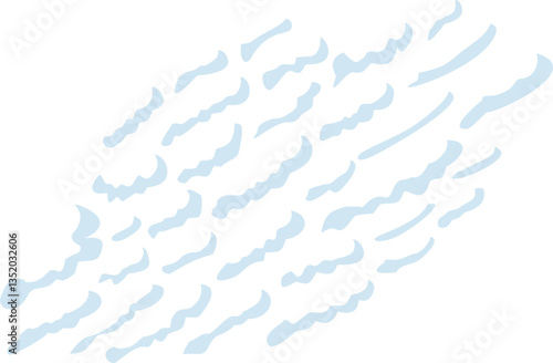 Black Line Art White Shadow Stratus Cloud Illustration Minimalist Cloud Drawing Clipart