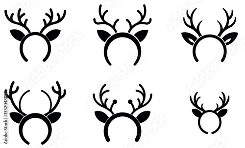 Festive Deer Antlers Headbands for Parties design