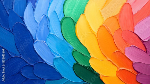 Wallpaper Mural Colorful paint strokes swirl, vibrant rainbow palette, abstract art background, ideal for design projects Torontodigital.ca