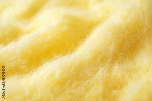 Abstract close-up of a soft fluffy texture in warm yellow tones Gentle and inviting