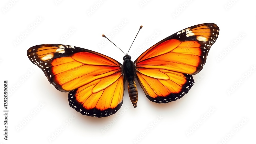 Fototapeta premium Elegant PNG Butterfly Design for Backgrounds or Layouts