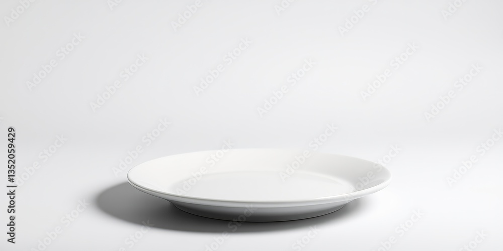 Empty Dish, Blank Plate, Culinary Design Concept Empty Dish, Blank Plate, Culinary Design Concept