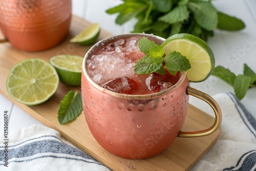 fresh lemonade with mint