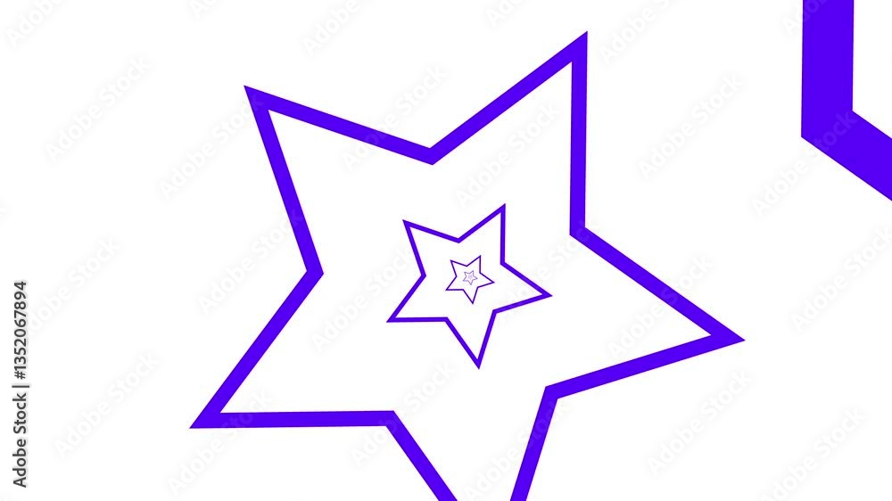 Infinite Tunnel Loop Purple Star In White Background Motion Effect Animation Infinite Tunnel Loop Purple Star In White Background Motion Effect Animation