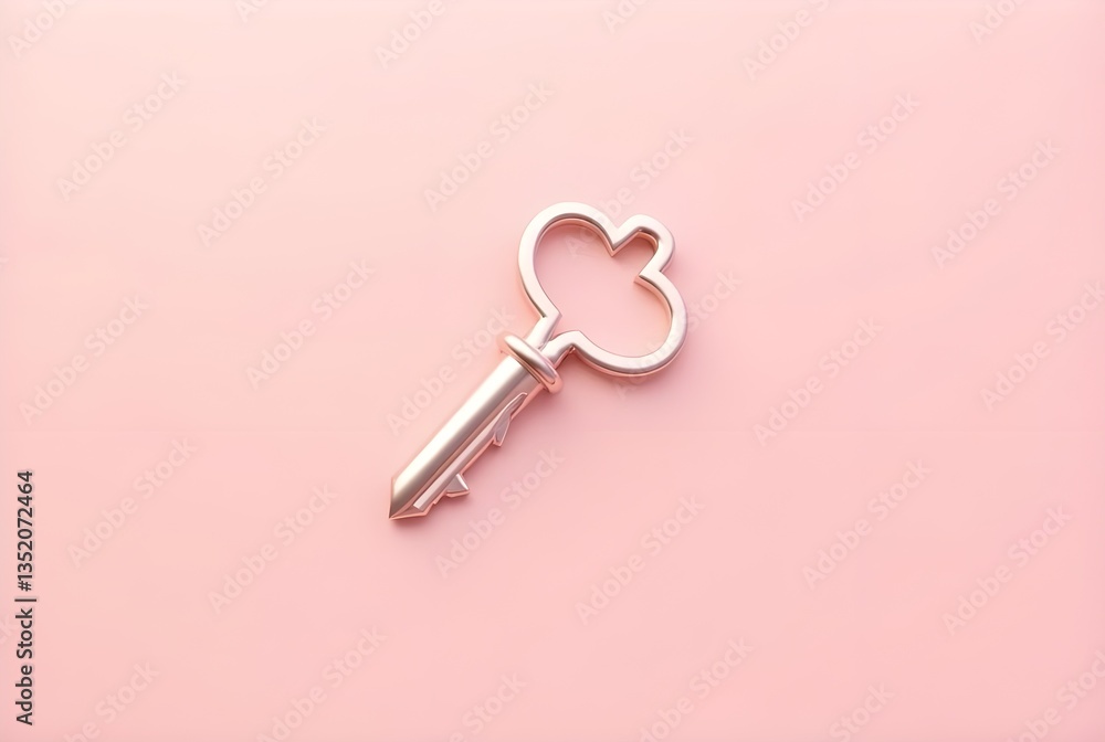 Key Icon: A minimalist pink button icon featuring a key, symbolizing access, security and protection in a clean and modern design. Key Icon: A minimalist pink button icon featuring a key, symbolizing access, security and protection in a clean and modern design.