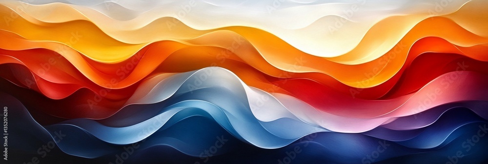 Abstract Flowing Color Waves Background Abstract Flowing Color Waves Background