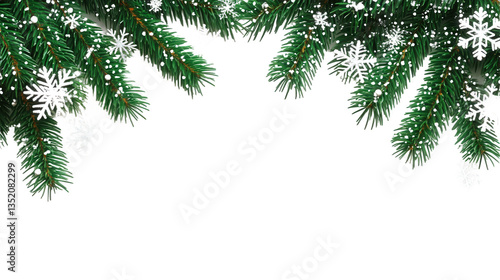 Wallpaper Mural christmas tree branches Torontodigital.ca