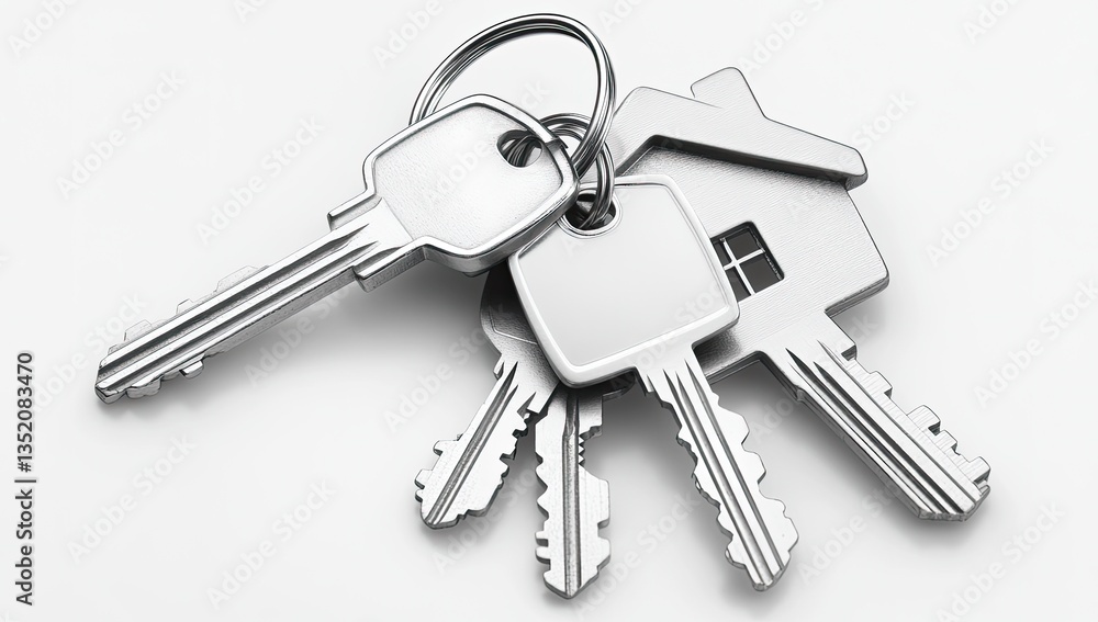 House keys on keyring (1) House keys on keyring (1)