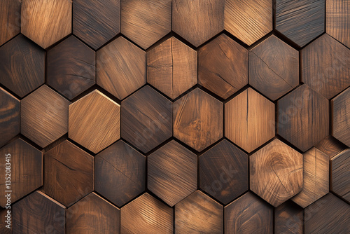 abstract wood wall decoration for interior background texture.