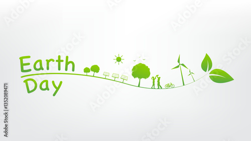 Earth day and sustainable development concept,