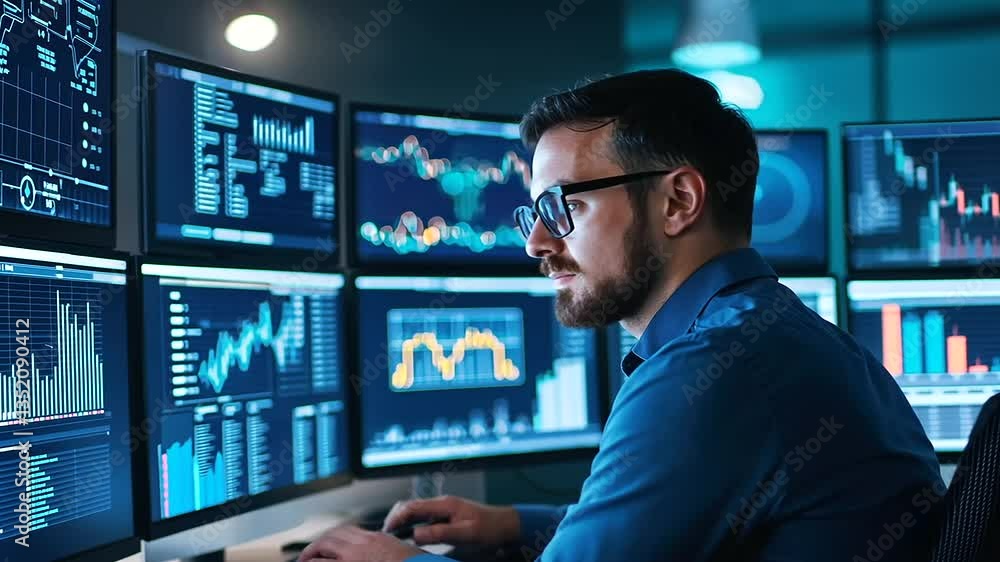 Cutting-edge AI-driven analytics in a modern business intelligence hub. Cutting-edge AI-driven analytics in a modern business intelligence hub.