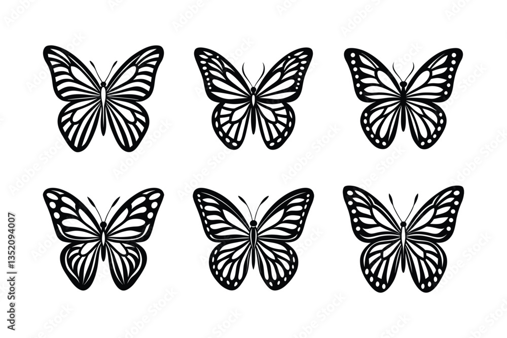 pattern of monarch butterfly vector silhouette pattern of monarch butterfly vector silhouette
