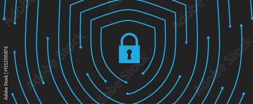 Cyber security lock on circuit shield