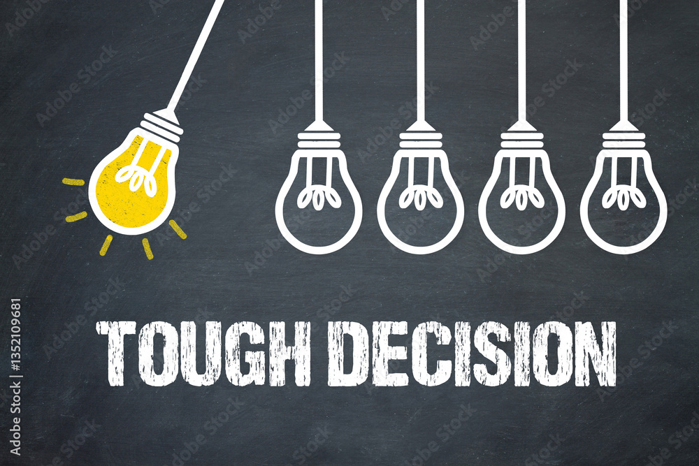 Fototapeta premium Tough Decision 