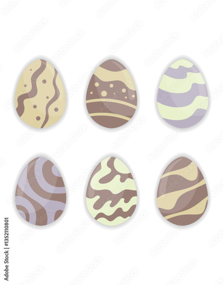 Pastel Easter Eggs Minimalist Design Pastel Easter Eggs Minimalist Design