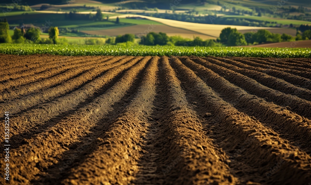 freshly plowed soil in agricultural fields freshly plowed soil in agricultural fields