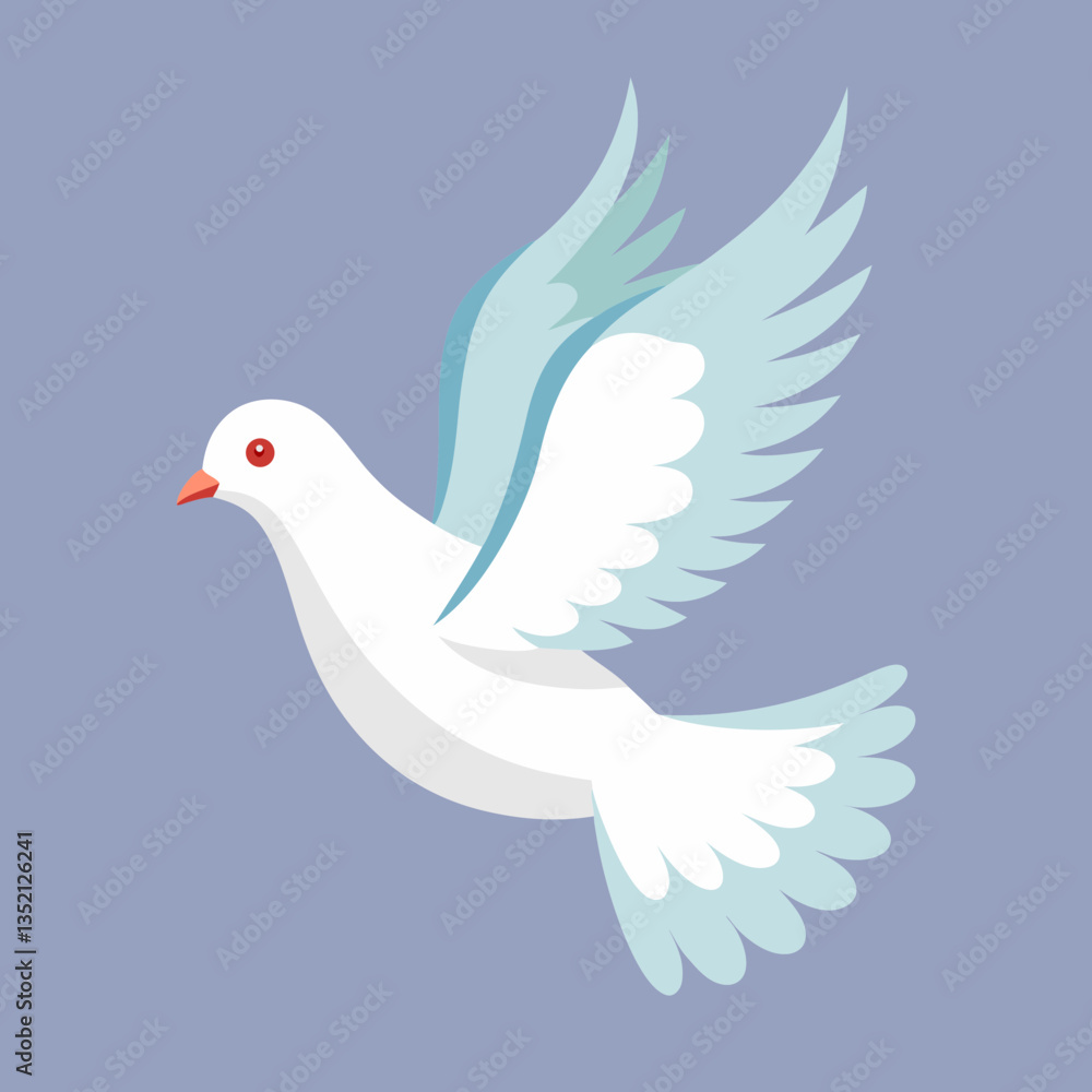 Fototapeta premium white dove flying 