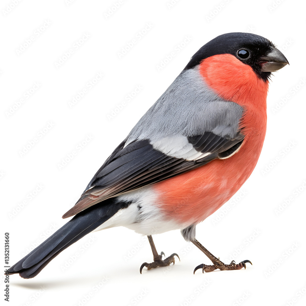 male cardinal isolated on white background male cardinal isolated on white background