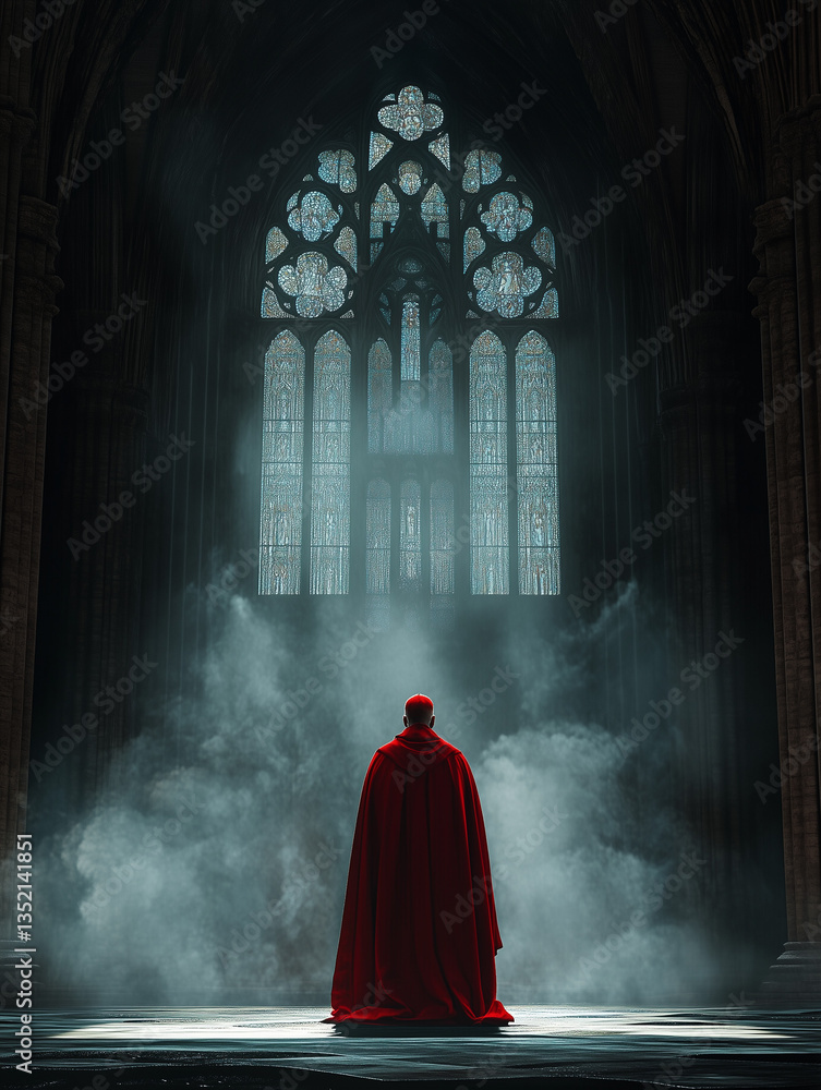 Naklejka premium illustration of a cardinal in the church