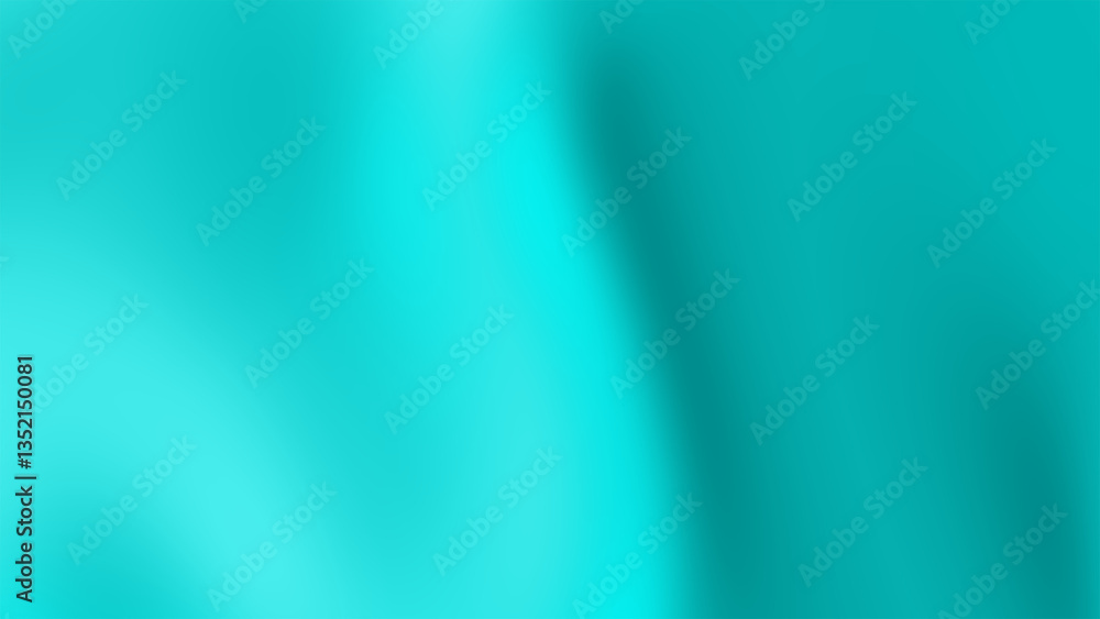 Fototapeta premium Abstract Turquoise Gradient With Smooth Transition Blurring Texture Vivid Blue Green Aesthetic