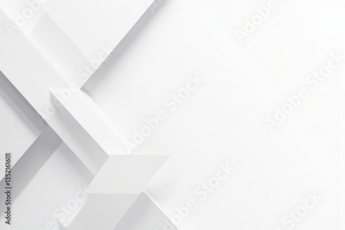 Abstract White Geometric Shapes Background  Clean Modern Design for Presentations and Creative Projects