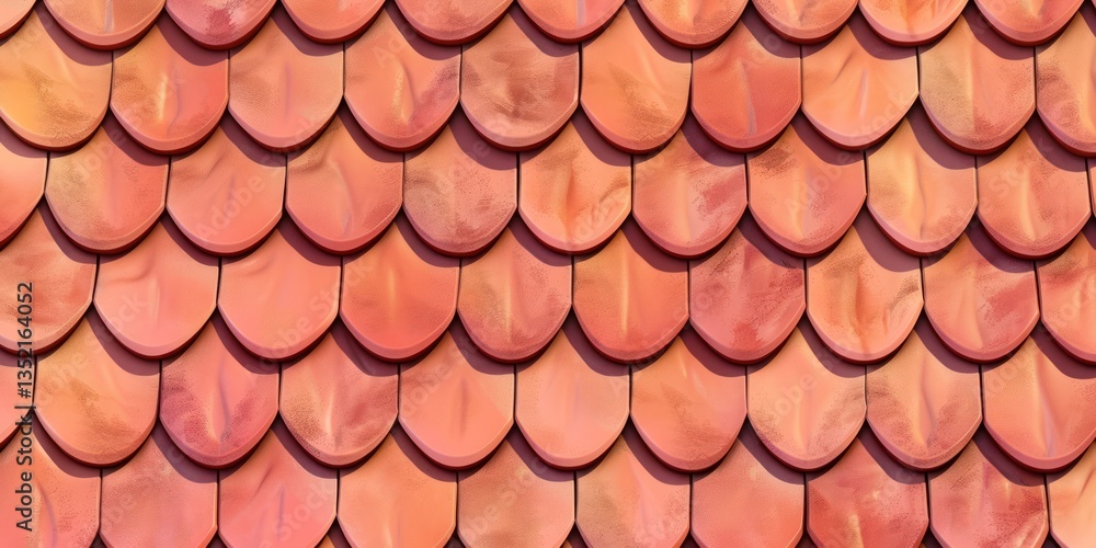 Seamless pattern red orange roof tile creating elegant minimalist backgrounds soft hues pink realistic curves shapes horizontal textile photography. Seamless pattern red orange roof tile creating elegant minimalist backgrounds soft hues pink realistic curves shapes horizontal textile photography.