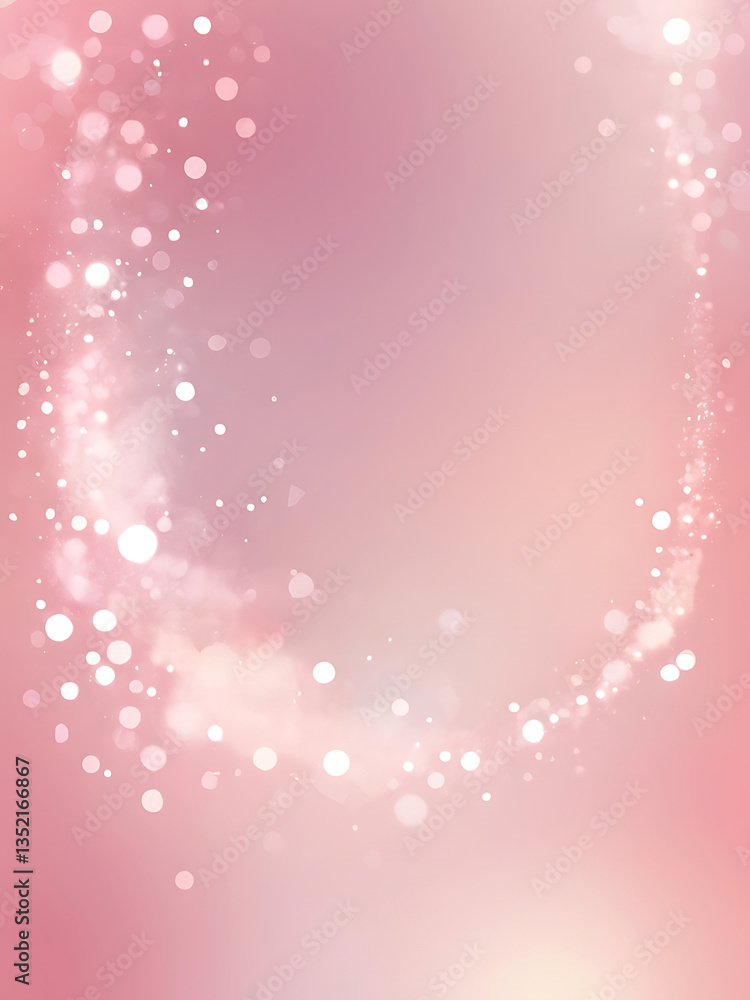 Soft Pink Bokeh Glitter Background with Sparkling Lights for Elegant and Romantic Designs Soft Pink Bokeh Glitter Background with Sparkling Lights for Elegant and Romantic Designs