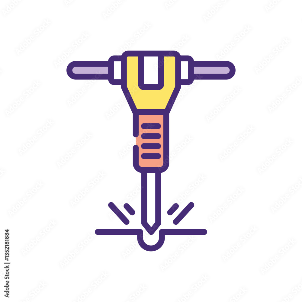 jackhammer vector icon jackhammer vector icon