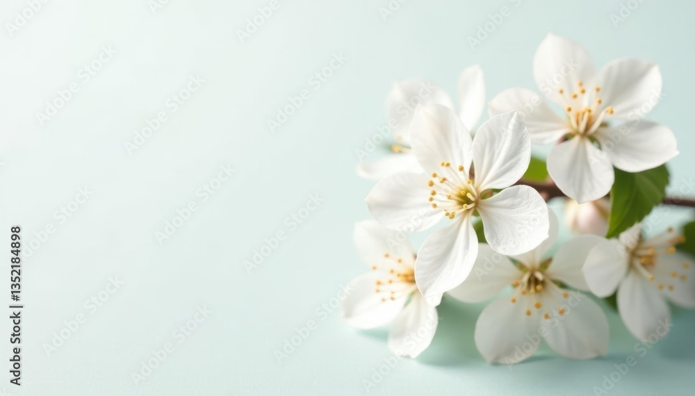 Delicate white blossoms against pure backdrop, wildflower, aesthetic Delicate white blossoms against pure backdrop, wildflower, aesthetic