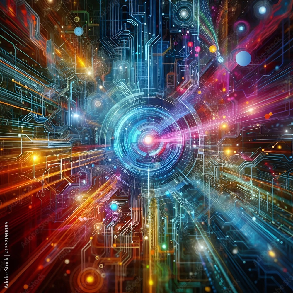 Obraz premium Advancing AI and IoT Integration: Revolutionizing Smart Technologies for Future Innovation