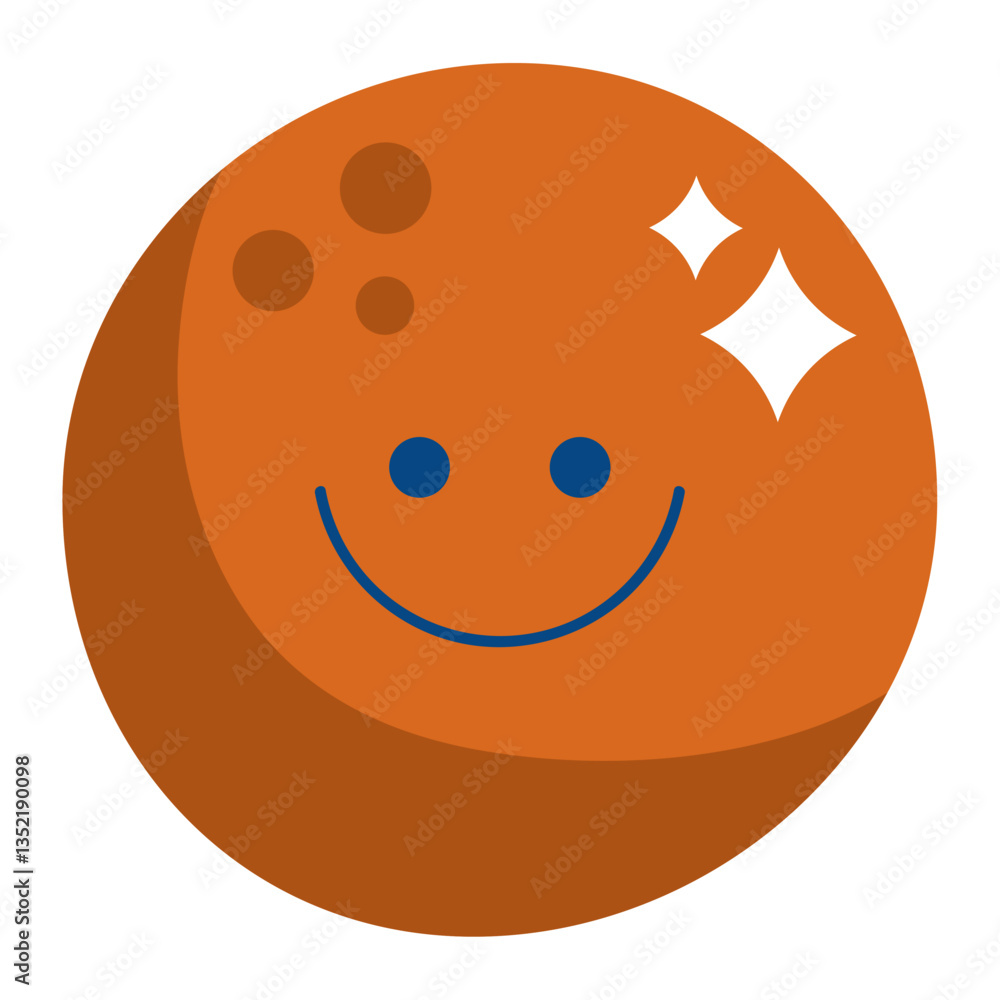 Fototapeta premium Cartoon Fresh Fruits illustration